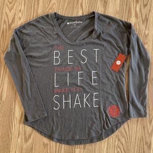 Pure Barre "Best Things in Life..." Top Sz M